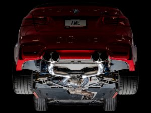 BMW M3 Performance Exhaust - AWE Tuning - Cat Back Track Edition - Diamond Black - `14-`20